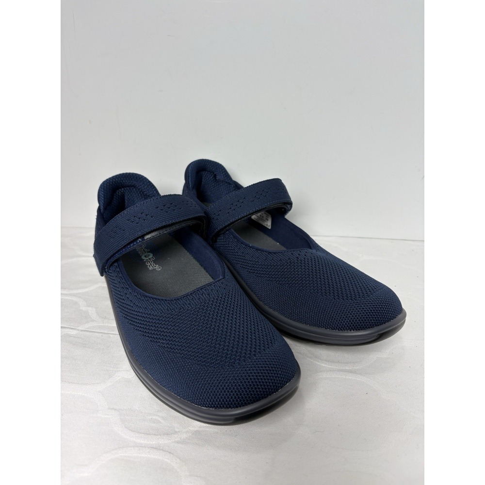 OrthoFeet Jessa Mary Jane Shoes Women's  8.5D Navy Blue Orthopedic Casual 80092